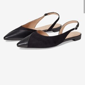 27 Edit Makenna Naturalizer Leather Black Flats Sleek . Size 9,5 W